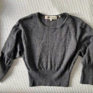 DVF Cropped Gray Sweater
